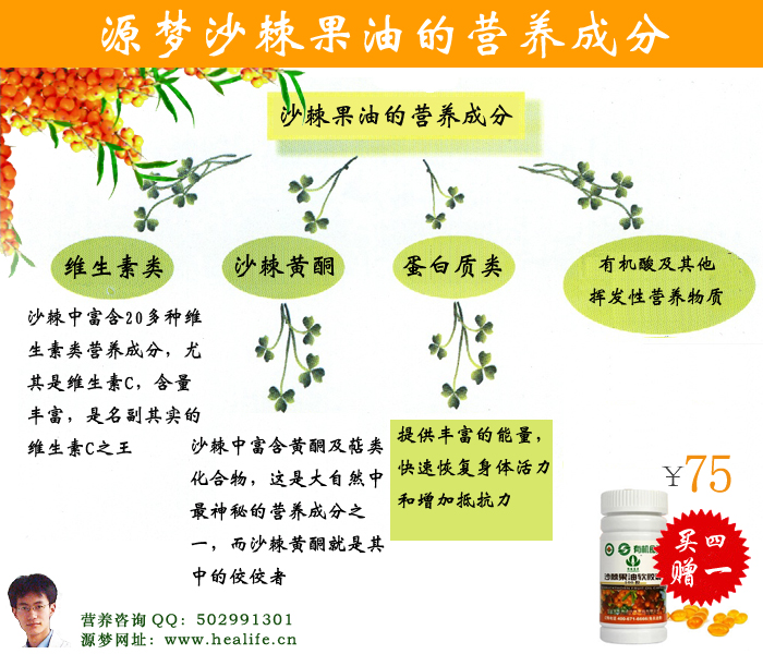 源梦沙棘果油的营养成分和营养价值